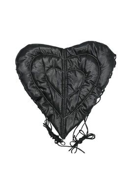 Amor Mia Quilted Heart Corset in Black